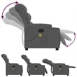 vidaXL Massage Recliner Chair in Dark Grey
