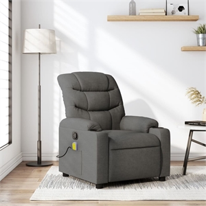 vidaXL Massage Recliner Chair in Dark Grey