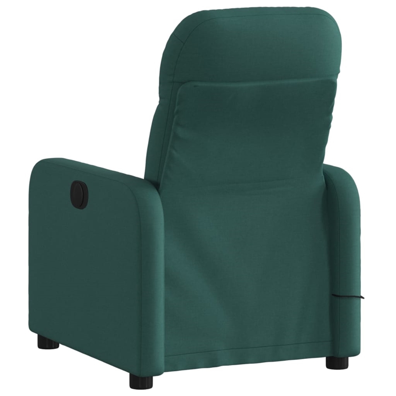vidaXL Massage Recliner Chair in Dark Green