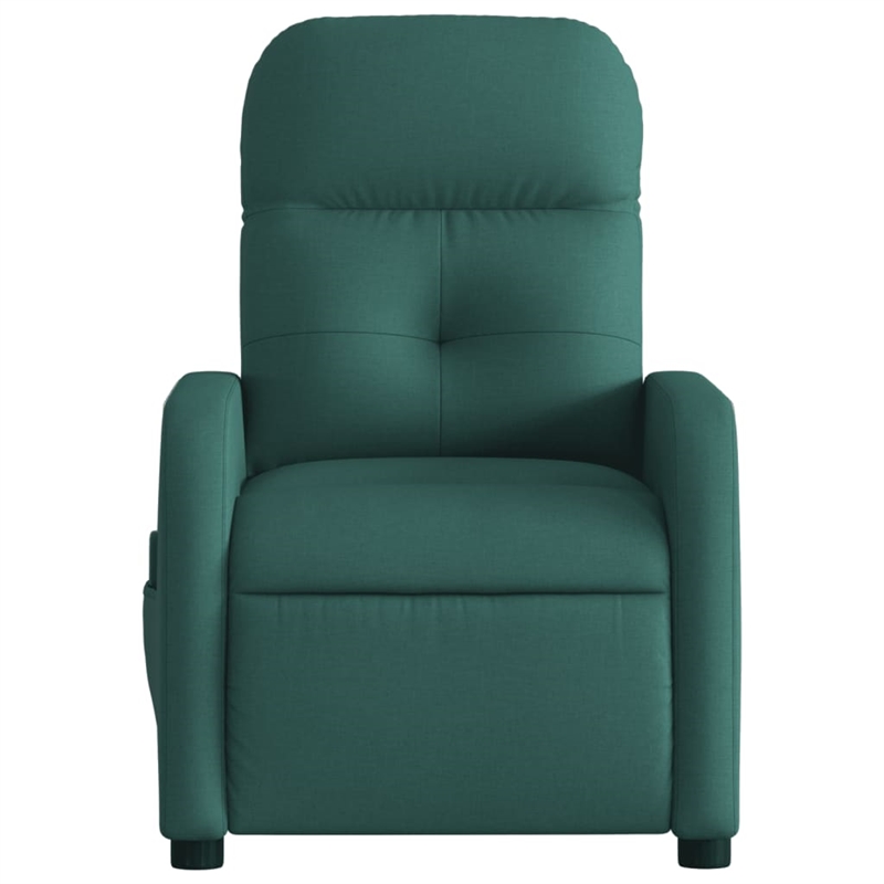 vidaXL Massage Recliner Chair in Dark Green