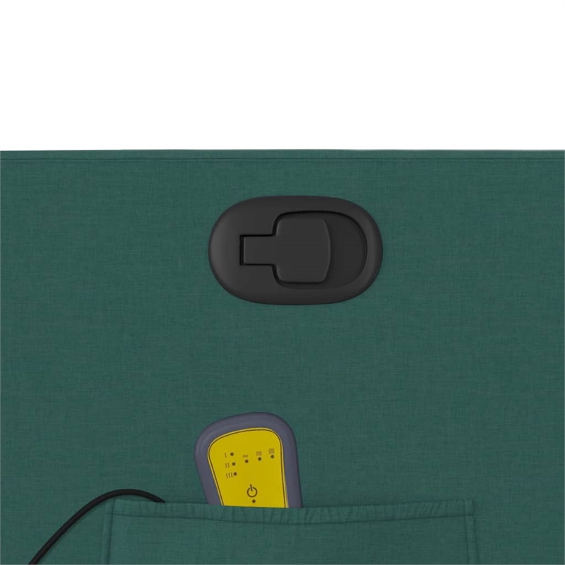 vidaXL Massage Recliner Chair in Dark Green