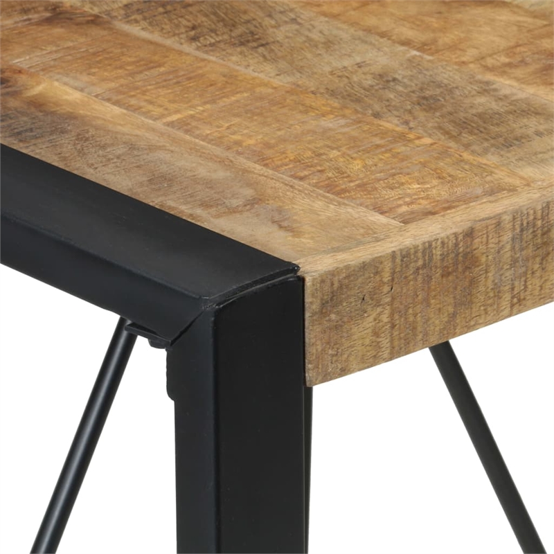 vidaXL Rough Mango Wood  Dining Table in Brown