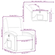 vidaXL Electric Stand Up Massage Recliner Chair in Dark Brown