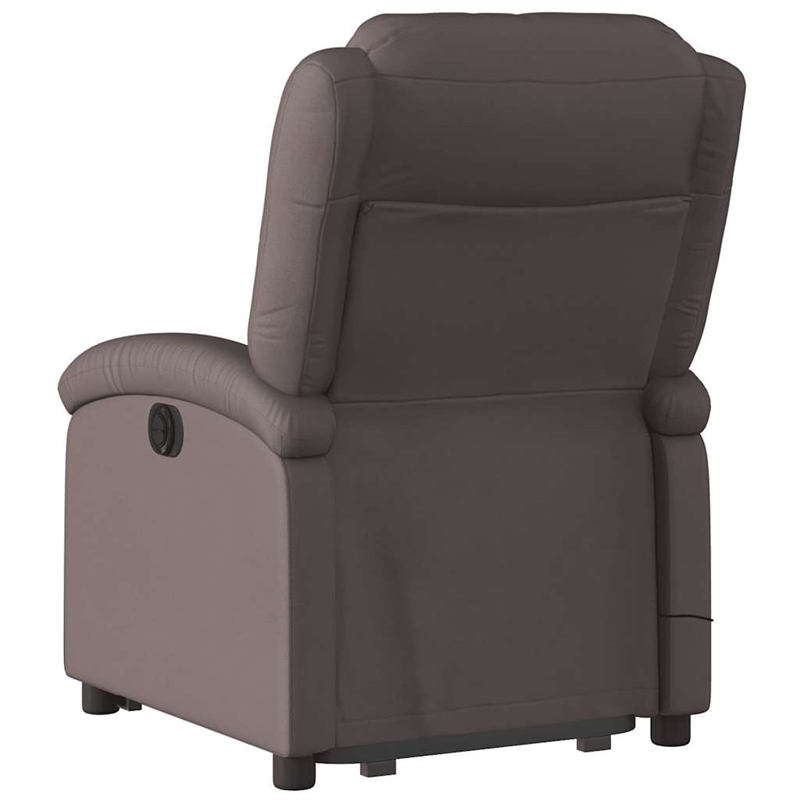 vidaXL Electric Stand Up Massage Recliner Chair in Dark Brown