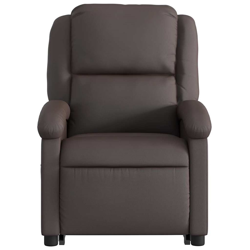 vidaXL Electric Stand Up Massage Recliner Chair in Dark Brown