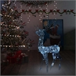 vidaXL Acrylic Reindeer Christmas Decoration in White
