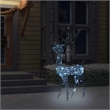 vidaXL Acrylic Reindeer Christmas Decoration in White