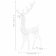 vidaXL Large Acrylic Reindeer Family in Cool White