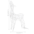vidaXL Large Acrylic Reindeer Family in Cool White