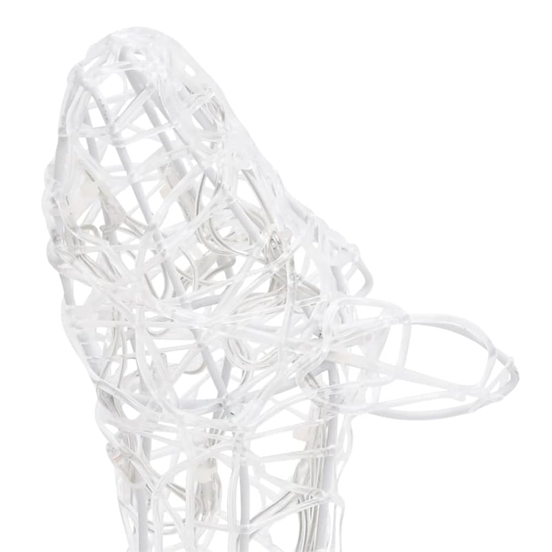 vidaXL Large Acrylic Reindeer Family in Cool White