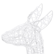 vidaXL Large Acrylic Reindeer Family in Cool White