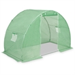vidaXL Galvanized Steel 48.4 Sqft Greenhouse in Green