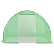 vidaXL Galvanized Steel 48.4 Sqft Greenhouse in Green