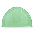 vidaXL Galvanized Steel 48.4 Sqft Greenhouse in Green