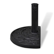vidaXL Heavy-Duty Resin and Steel Parasol Base in Black