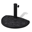 vidaXL Heavy-Duty Resin and Steel Parasol Base in Black