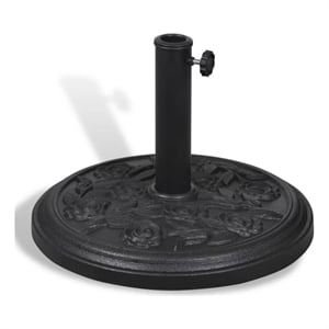 vidaXL Heavy Weight Resin Parasol Base in Black