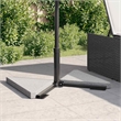 vidaXL Compact Granite Umbrella Weight Plate in Grey