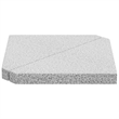 vidaXL Compact Granite Umbrella Weight Plate in Grey