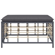 vidaXL Garden Footstool in Anthracite/Gray
