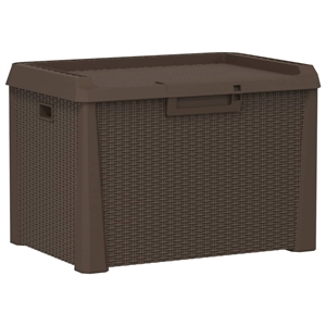 vidaXL Polypropylene Garden Storage Box in Brown