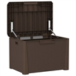 vidaXL Polypropylene Garden Storage Box in Brown