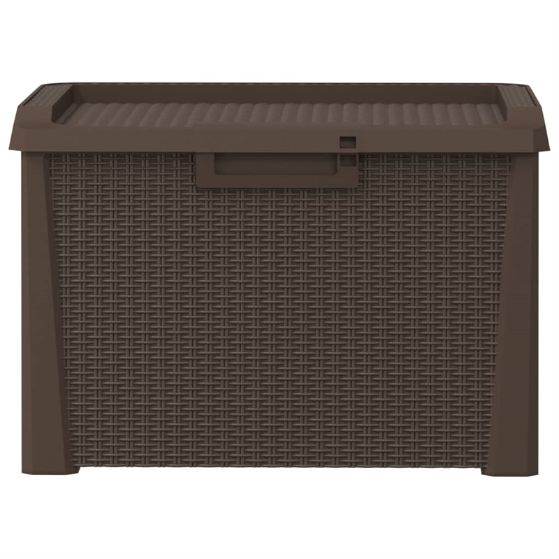 vidaXL Polypropylene Garden Storage Box in Brown