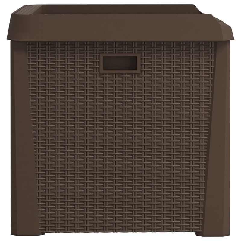 vidaXL Polypropylene Garden Storage Box in Brown