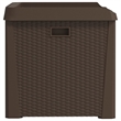 vidaXL Polypropylene Garden Storage Box in Brown