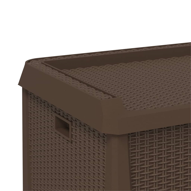 vidaXL Polypropylene Garden Storage Box in Brown
