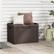 vidaXL Polypropylene Garden Storage Box in Brown