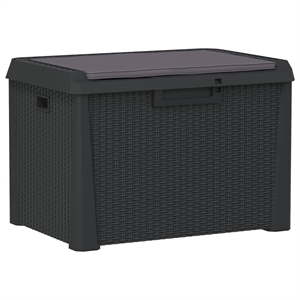 vidaXL Polypropylene Garden Storage Box in Anthracite