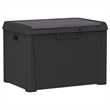 vidaXL Polypropylene Garden Storage Box in Anthracite