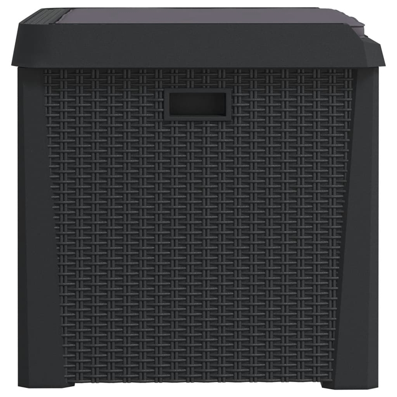vidaXL Polypropylene Garden Storage Box in Anthracite