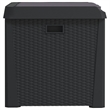 vidaXL Polypropylene Garden Storage Box in Anthracite