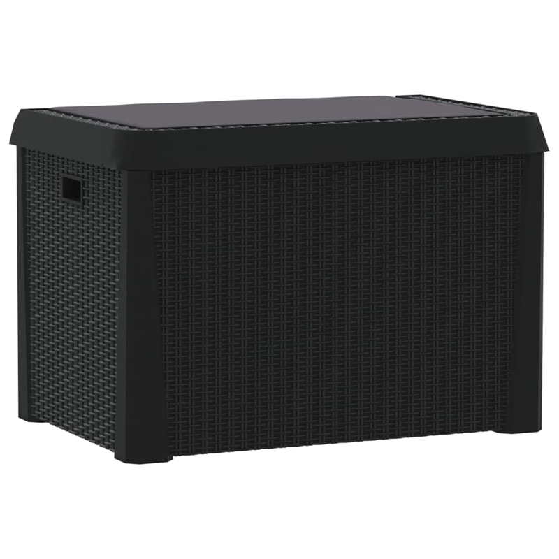 vidaXL Polypropylene Garden Storage Box in Anthracite