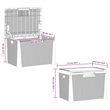 vidaXL Polypropylene Garden Storage Box in Anthracite