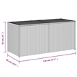 vidaXL PE Rattan Garden Storage Box in Brown
