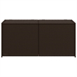vidaXL PE Rattan Garden Storage Box in Brown