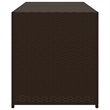 vidaXL PE Rattan Garden Storage Box in Brown