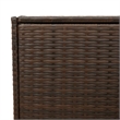 vidaXL PE Rattan Garden Storage Box in Brown