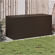vidaXL PE Rattan Garden Storage Box in Brown
