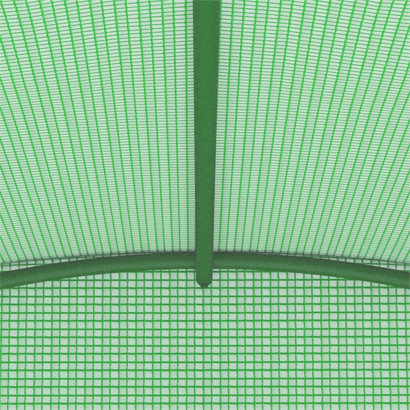vidaXL Galvanized Steel Greenhouse in Green Polyethylene