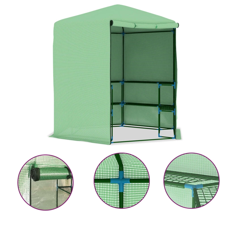 vidaXL Powder-Coated Steel 89.4 x 87.8