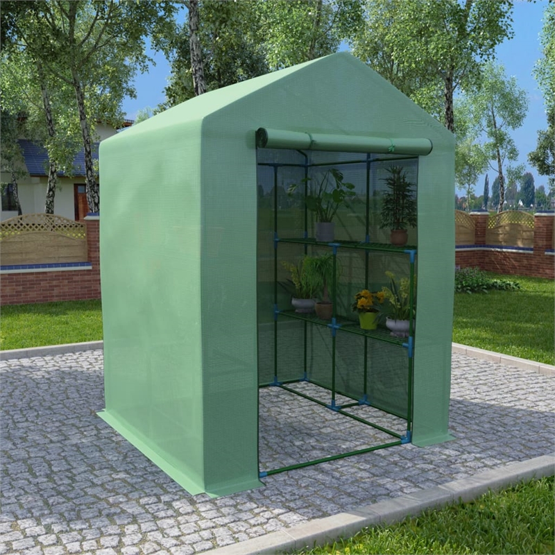 vidaXL Polyethylene Greenhouse in Green