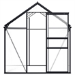 vidaXL Aluminum and Polycarbonate Large Greenhouse in Anthracite Transparent