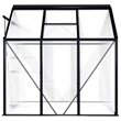 vidaXL Aluminum and Polycarbonate Large Greenhouse in Anthracite Transparent