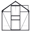 vidaXL Aluminum & Polycarbonate Greenhouse in Anthracite Transparent