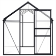 vidaXL Aluminum & Polycarbonate Greenhouse in Anthracite Transparent