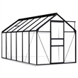 vidaXL Aluminum & Polycarbonate Large Greenhouse in Anthracite Transparent